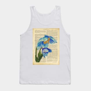 Botanical prints - blue spring flowers Tank Top